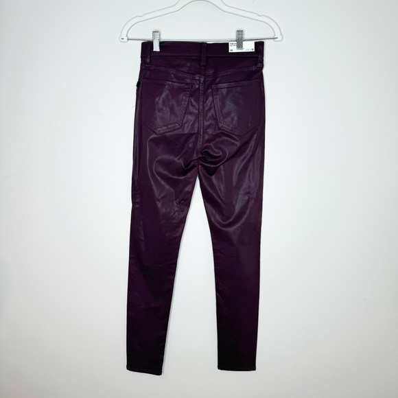 NWT Joe's Jeans The Charlie Coated Highrise Skinny Ankle Vineyard Size 25 - Picture 6 of 6